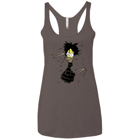 T-Shirts Macchiato / X-Small H. Scissorhands! Women's Triblend Racerback Tank