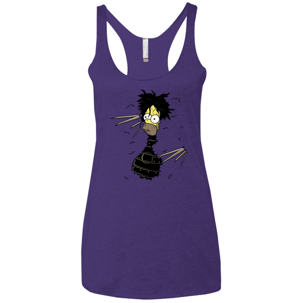 T-Shirts Purple Rush / X-Small H. Scissorhands! Women's Triblend Racerback Tank