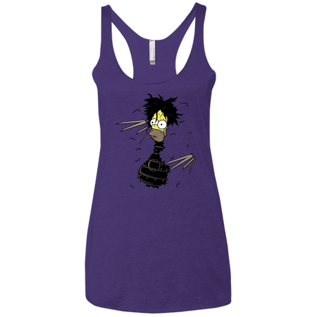 T-Shirts Purple Rush / X-Small H. Scissorhands! Women's Triblend Racerback Tank