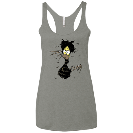 T-Shirts Venetian Grey / X-Small H. Scissorhands! Women's Triblend Racerback Tank