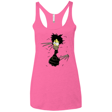 T-Shirts Vintage Pink / X-Small H. Scissorhands! Women's Triblend Racerback Tank