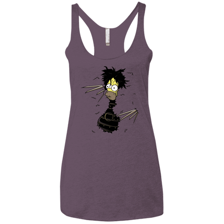 T-Shirts Vintage Purple / X-Small H. Scissorhands! Women's Triblend Racerback Tank
