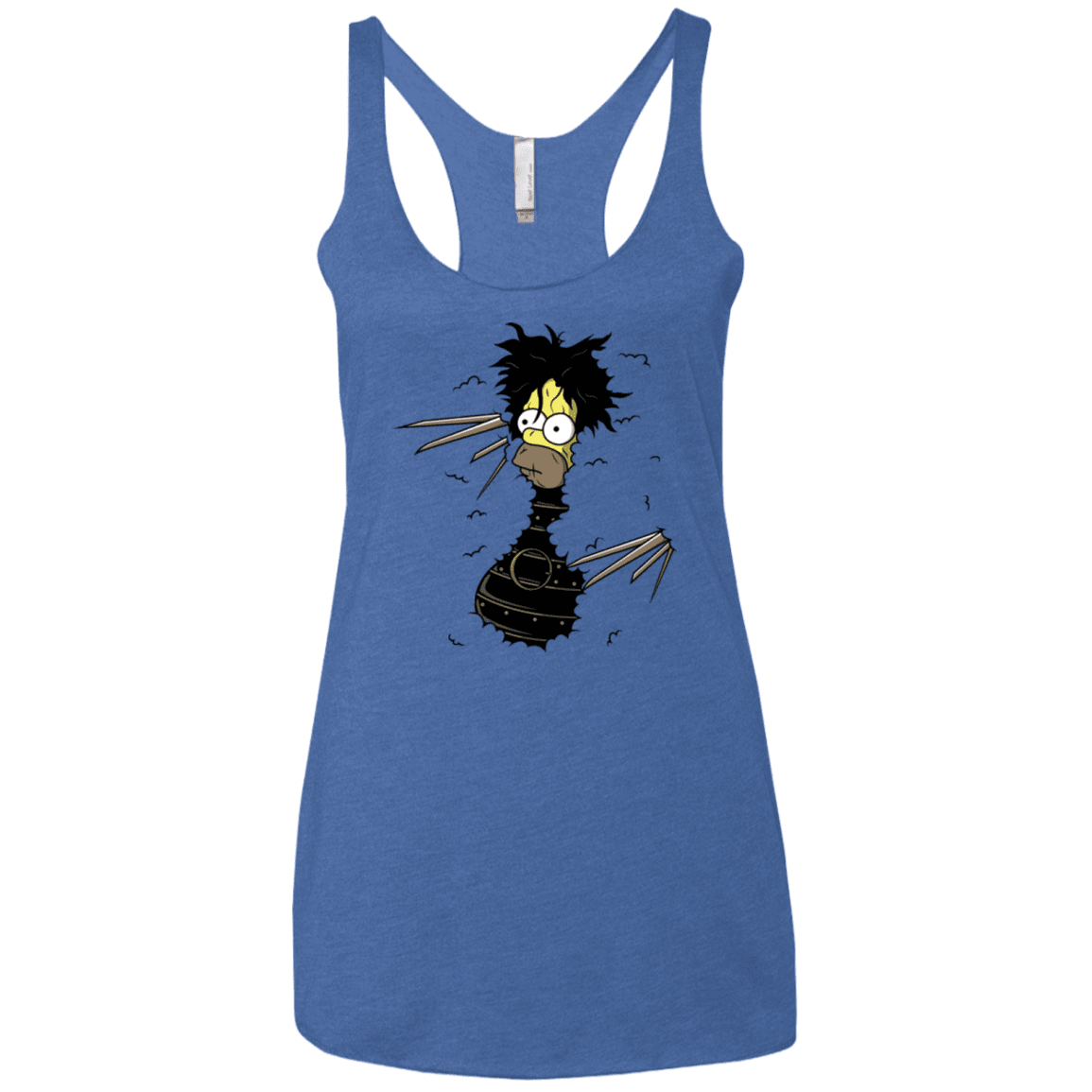 T-Shirts Vintage Royal / X-Small H. Scissorhands! Women's Triblend Racerback Tank