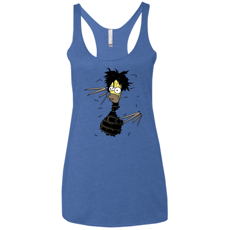 T-Shirts Vintage Royal / X-Small H. Scissorhands! Women's Triblend Racerback Tank
