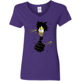 T-Shirts Purple / S H. Scissorhands! Women's V-Neck T-Shirt