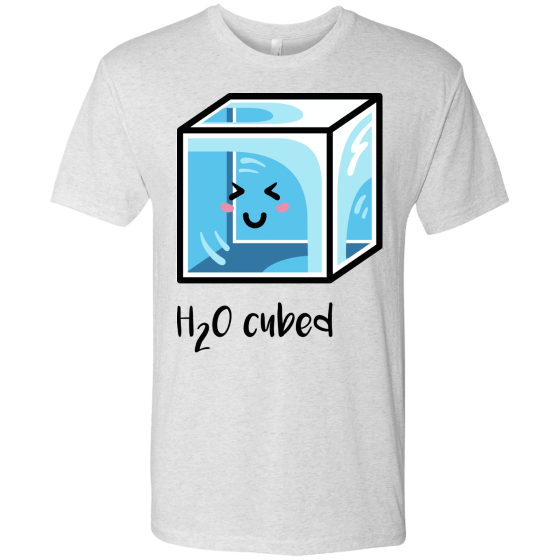 T-Shirts Heather White / S H2O Cubed Men's Triblend T-Shirt