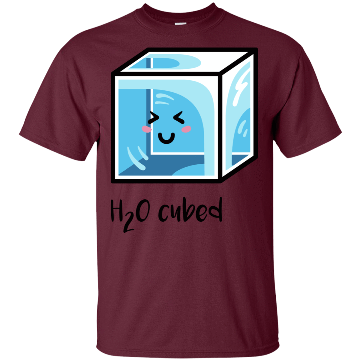 T-Shirts Maroon / S H2O Cubed T-Shirt