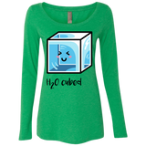 T-Shirts Envy / S H2O Cubed Women's Triblend Long Sleeve Shirt