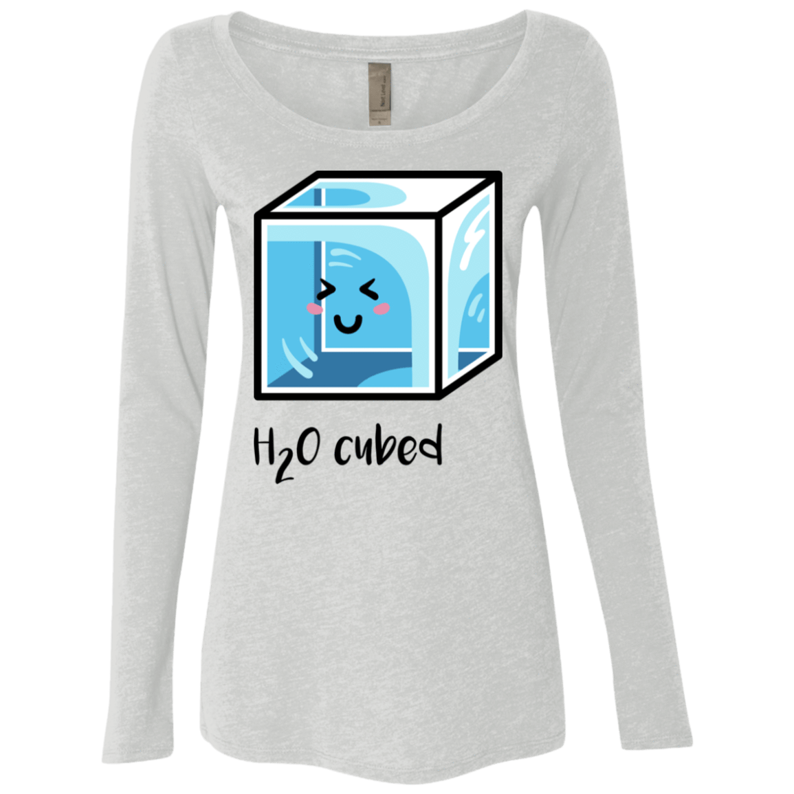 T-Shirts Heather White / S H2O Cubed Women's Triblend Long Sleeve Shirt