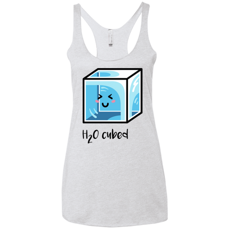 T-Shirts Heather White / X-Small H2O Cubed Women's Triblend Racerback Tank