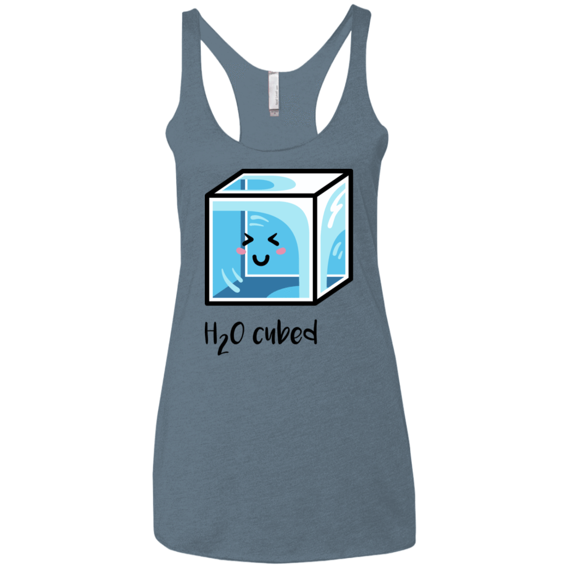 T-Shirts Indigo / X-Small H2O Cubed Women's Triblend Racerback Tank