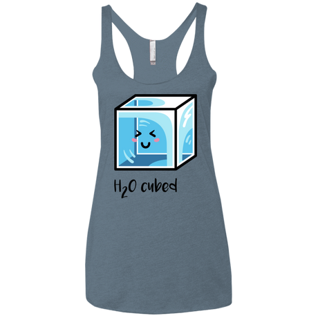 T-Shirts Indigo / X-Small H2O Cubed Women's Triblend Racerback Tank