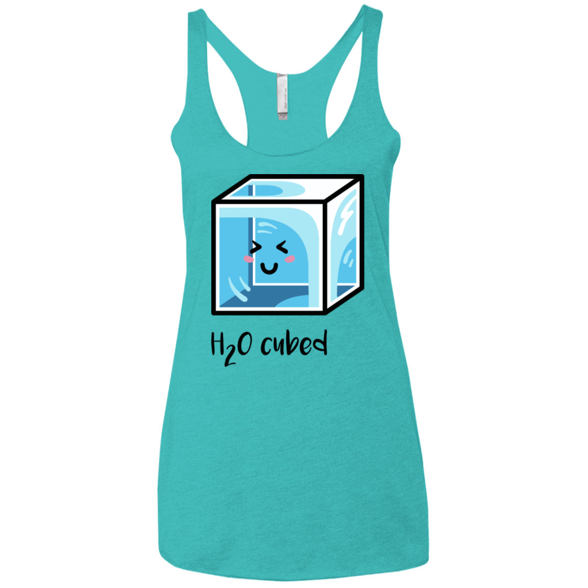 T-Shirts Tahiti Blue / X-Small H2O Cubed Women's Triblend Racerback Tank