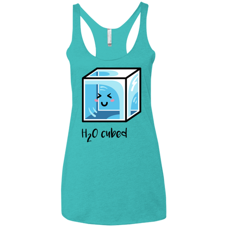 T-Shirts Tahiti Blue / X-Small H2O Cubed Women's Triblend Racerback Tank