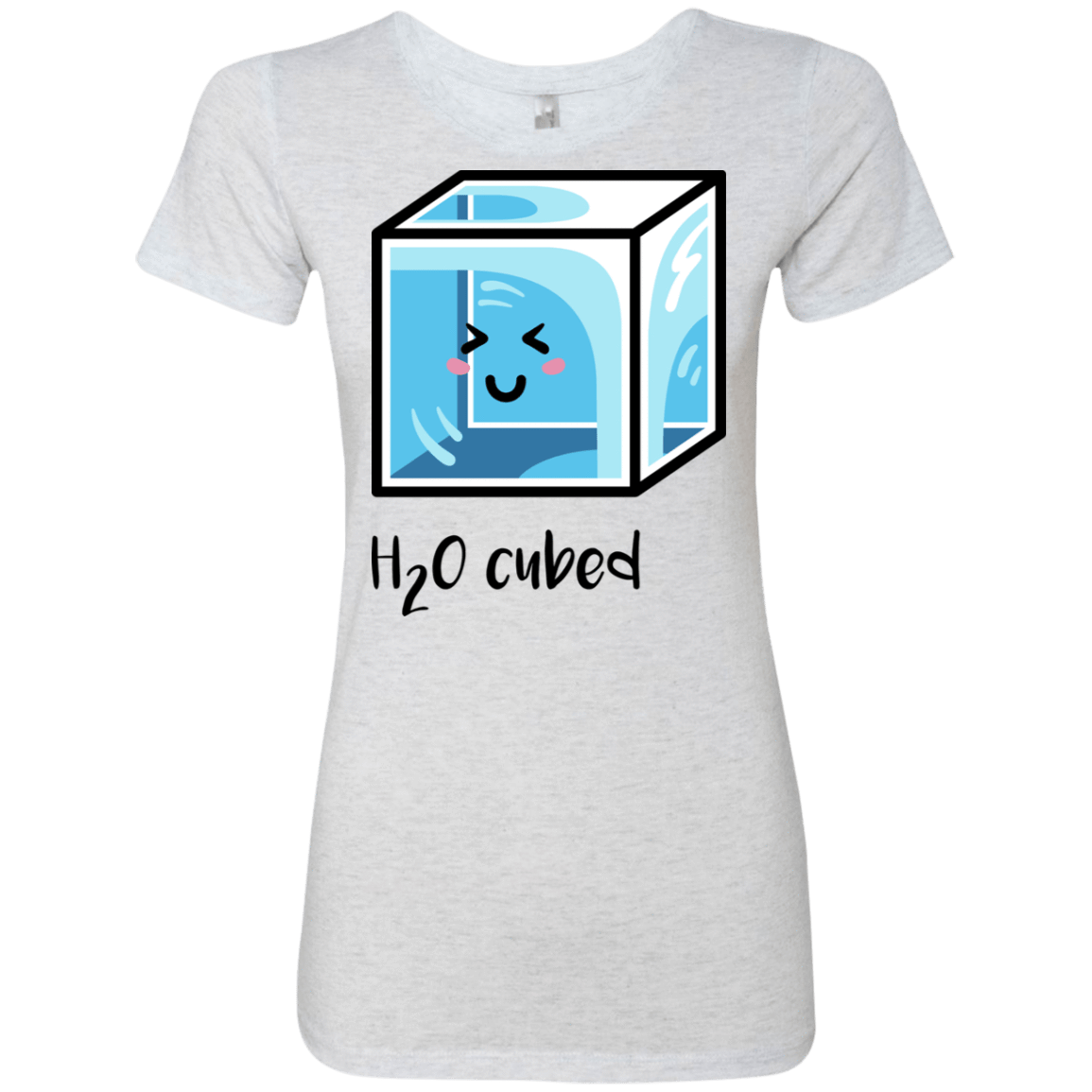 T-Shirts Heather White / S H2O Cubed Women's Triblend T-Shirt