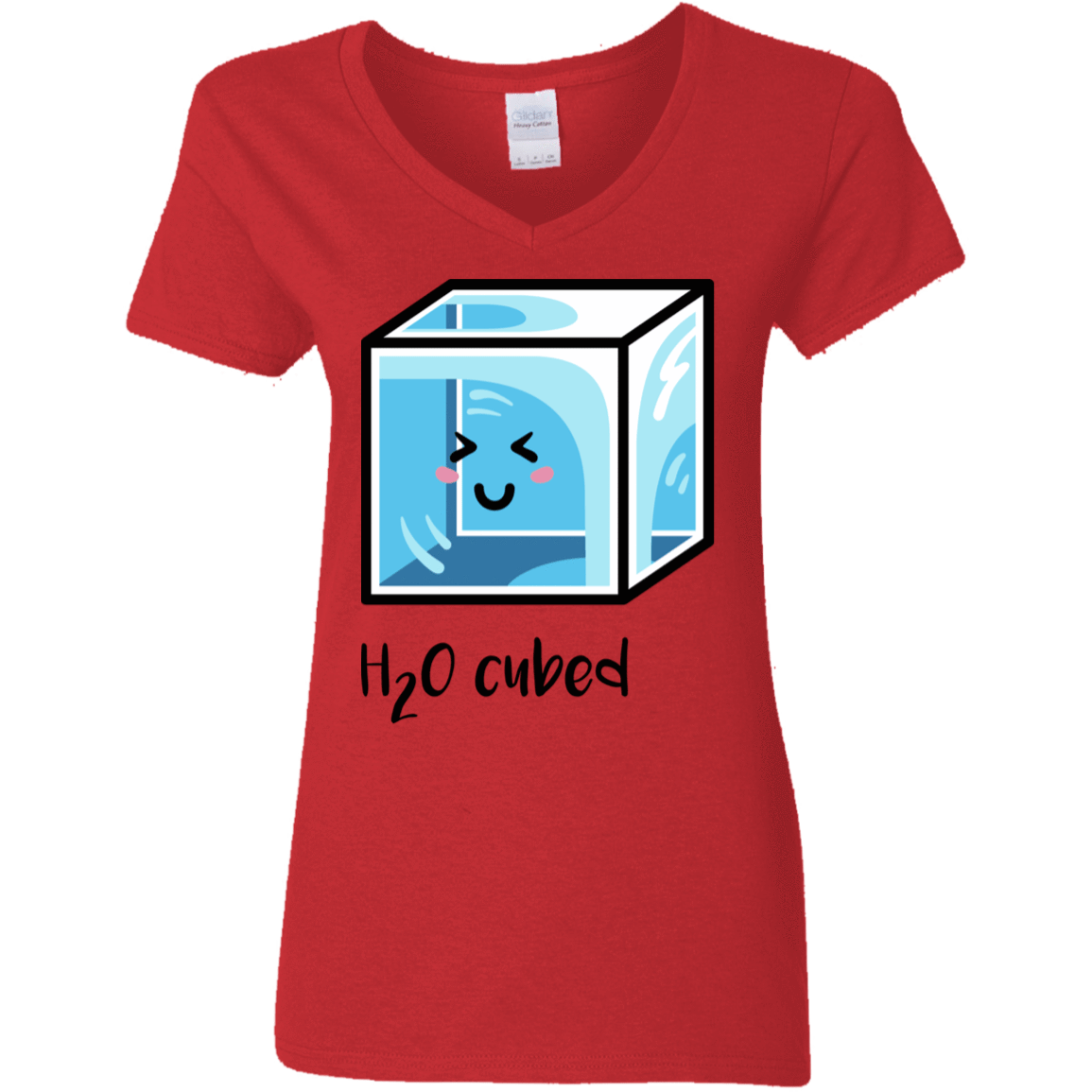 T-Shirts Red / S H2O Cubed Women's V-Neck T-Shirt