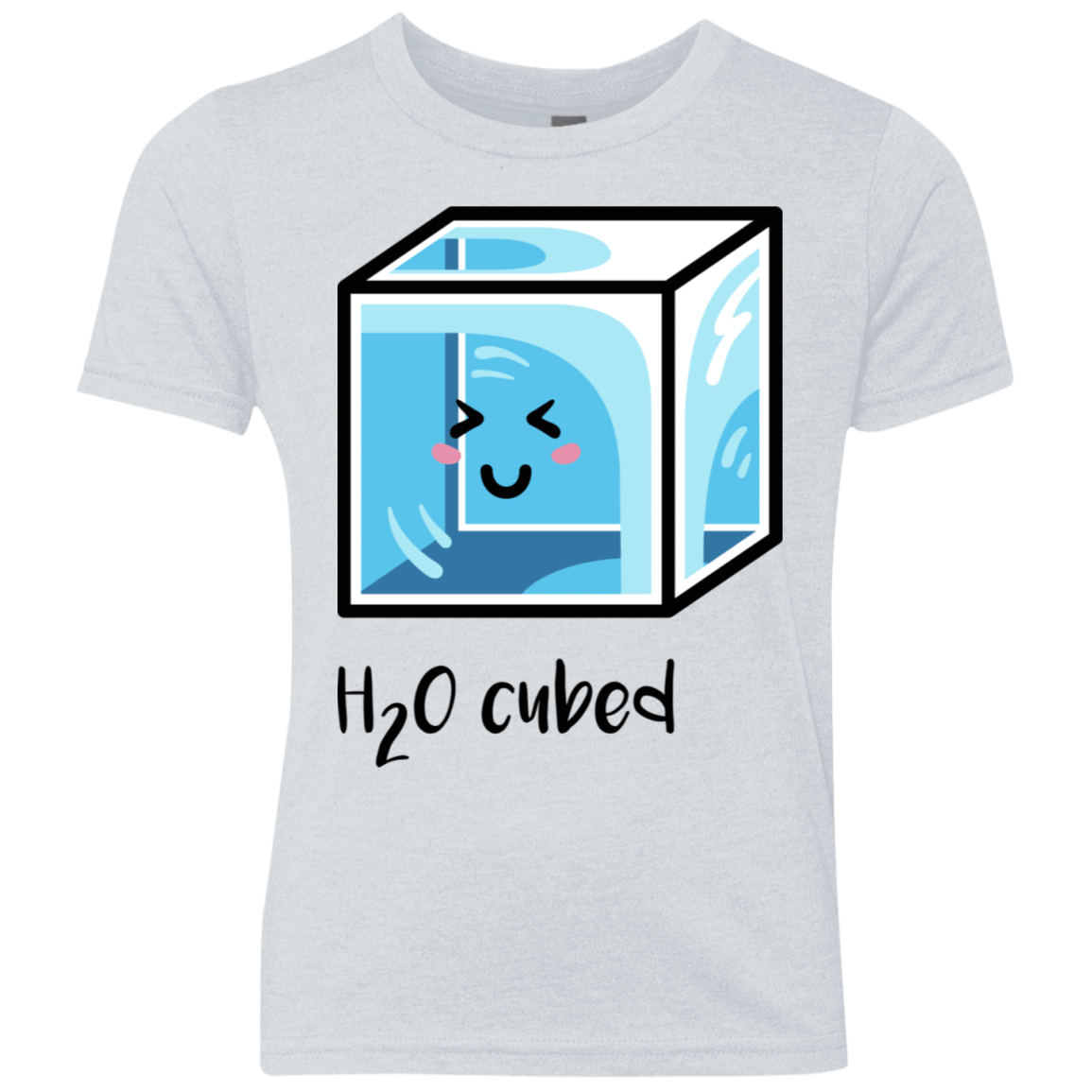 T-Shirts Heather White / YXS H2O Cubed Youth Triblend T-Shirt