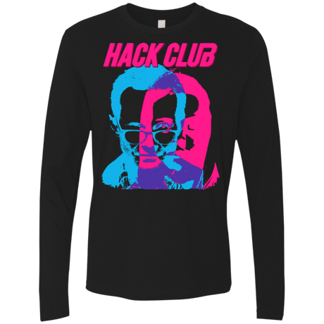 T-Shirts Black / Small Hack Club Men's Premium Long Sleeve
