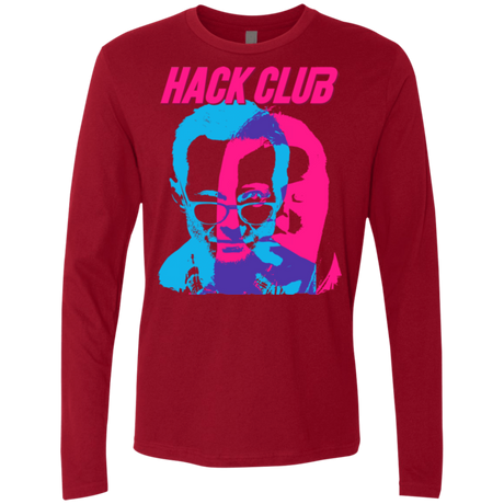 T-Shirts Cardinal / Small Hack Club Men's Premium Long Sleeve