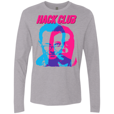 T-Shirts Heather Grey / Small Hack Club Men's Premium Long Sleeve