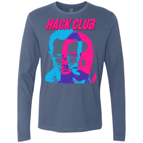 T-Shirts Indigo / Small Hack Club Men's Premium Long Sleeve