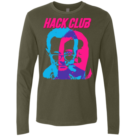 T-Shirts Military Green / Small Hack Club Men's Premium Long Sleeve