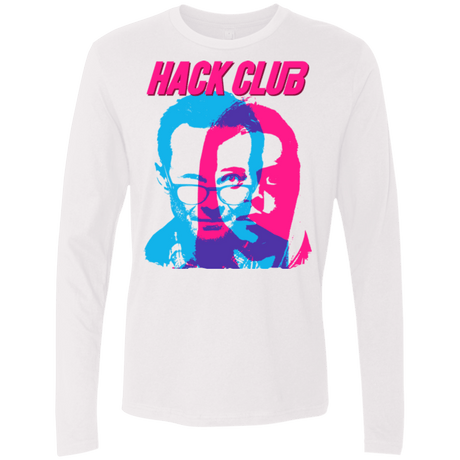 T-Shirts White / Small Hack Club Men's Premium Long Sleeve