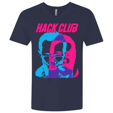 T-Shirts Midnight Navy / X-Small Hack Club Men's Premium V-Neck