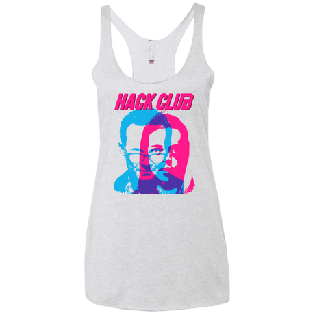 T-Shirts Heather White / X-Small Hack Club Women's Triblend Racerback Tank