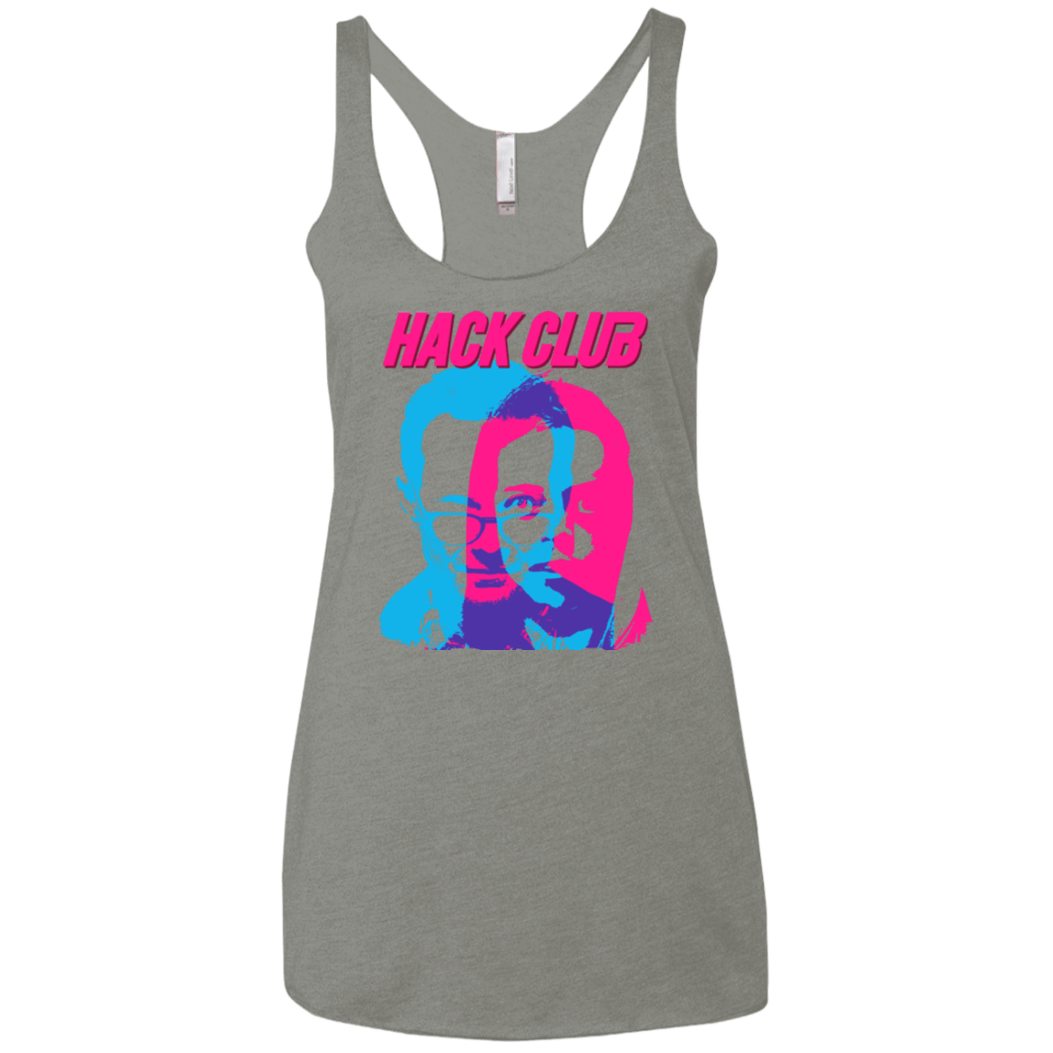 T-Shirts Venetian Grey / X-Small Hack Club Women's Triblend Racerback Tank