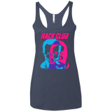T-Shirts Vintage Navy / X-Small Hack Club Women's Triblend Racerback Tank