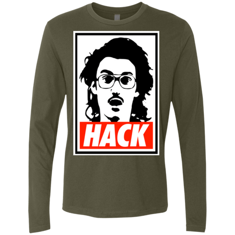 T-Shirts Military Green / Small Hack Men's Premium Long Sleeve