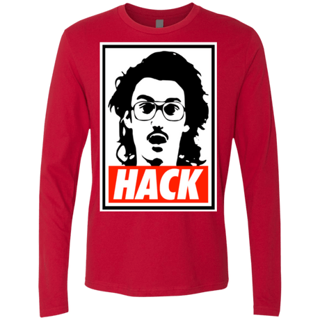 T-Shirts Red / Small Hack Men's Premium Long Sleeve