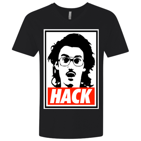 T-Shirts Black / X-Small Hack Men's Premium V-Neck