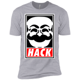 T-Shirts Heather Grey / YXS Hack society Boys Premium T-Shirt