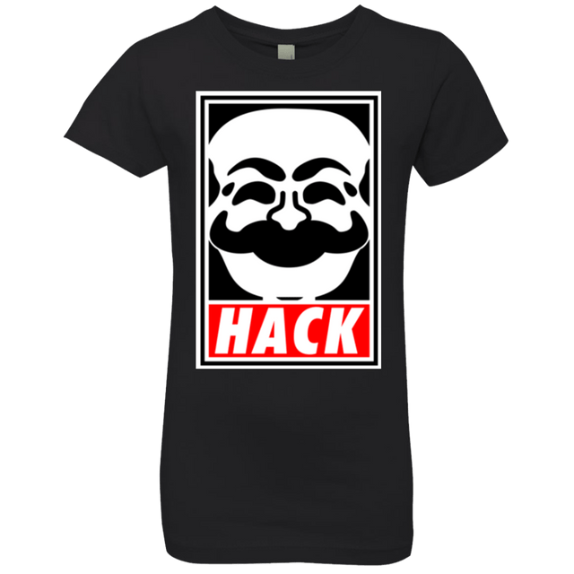 T-Shirts Black / YXS Hack society Girls Premium T-Shirt