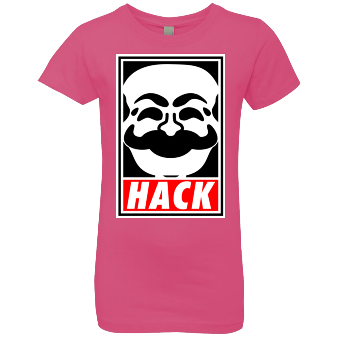T-Shirts Hot Pink / YXS Hack society Girls Premium T-Shirt