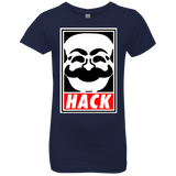 T-Shirts Midnight Navy / YXS Hack society Girls Premium T-Shirt