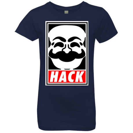 T-Shirts Midnight Navy / YXS Hack society Girls Premium T-Shirt