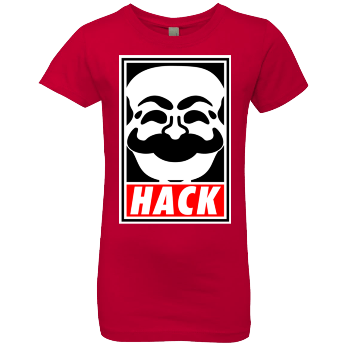 T-Shirts Red / YXS Hack society Girls Premium T-Shirt