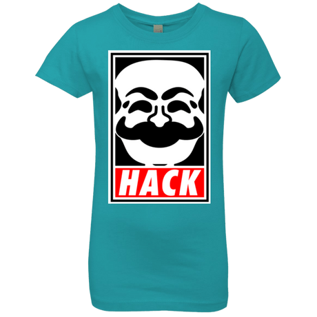 T-Shirts Tahiti Blue / YXS Hack society Girls Premium T-Shirt