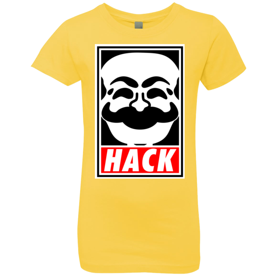T-Shirts Vibrant Yellow / YXS Hack society Girls Premium T-Shirt