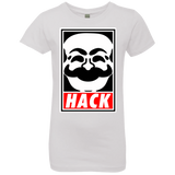 T-Shirts White / YXS Hack society Girls Premium T-Shirt