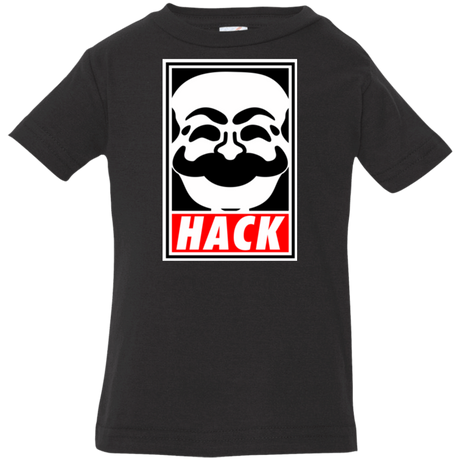 T-Shirts Black / 6 Months Hack society Infant PremiumT-Shirt