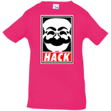 T-Shirts Hot Pink / 6 Months Hack society Infant PremiumT-Shirt