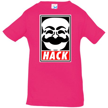 T-Shirts Hot Pink / 6 Months Hack society Infant PremiumT-Shirt