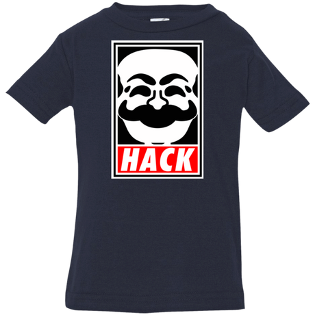 T-Shirts Navy / 6 Months Hack society Infant PremiumT-Shirt