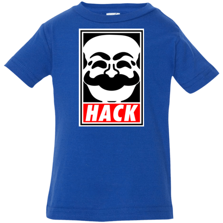 T-Shirts Royal / 6 Months Hack society Infant PremiumT-Shirt