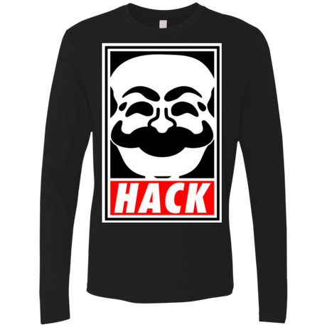 T-Shirts Black / Small Hack society Men's Premium Long Sleeve