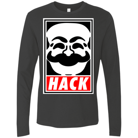 T-Shirts Heavy Metal / Small Hack society Men's Premium Long Sleeve